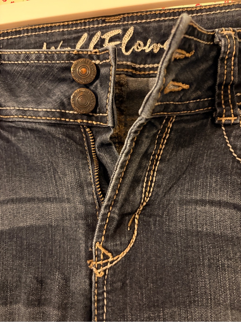 Wallflower Dark Blue Jeans with Decorative Back Pockets - Picture 4 of 7